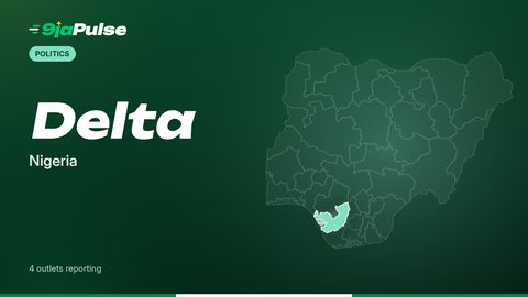 9jaPulse graphic: map of Nigeria highlighting Delta, Nigeria