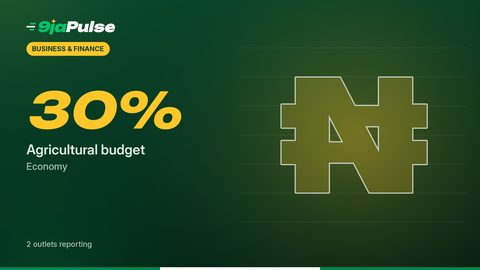 9jaPulse graphic: 30% – Agricultural budget