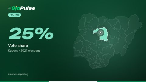 9jaPulse graphic: 25% – Vote share