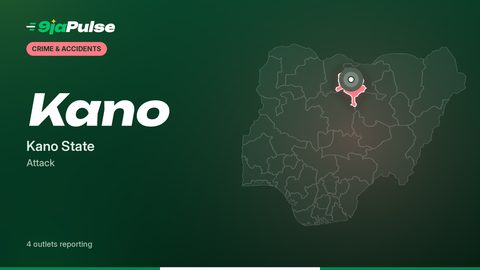 9jaPulse graphic: map of Nigeria highlighting Kano, Kano State