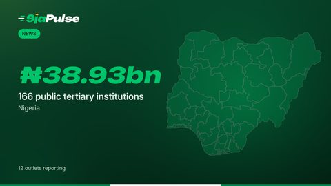 9jaPulse graphic: ₦38.93bn – 166 public tertiary institutions