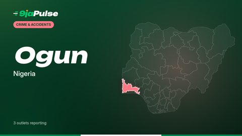 9jaPulse graphic: map of Nigeria highlighting Ogun, Nigeria