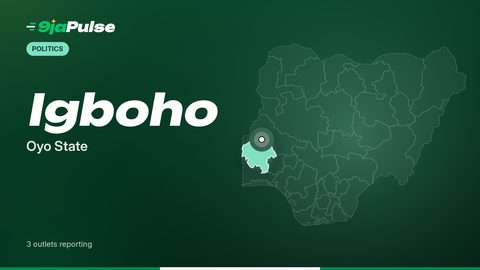 9jaPulse graphic: map of Nigeria highlighting Igboho, Oyo State