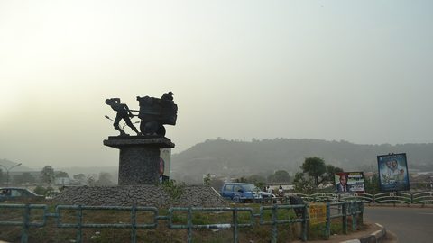 Enugu, Nigeria – This is a major landmark between the Akwata market and Coalcamp