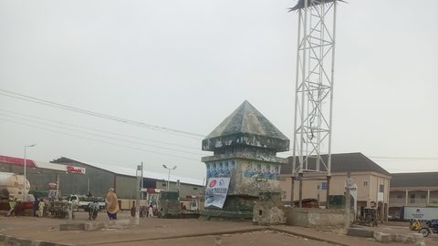Gusau, Nigeria – One of the roundabout at Zaria Road Gusau town Zamfara State