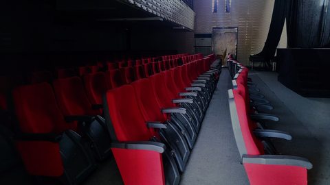 Lagos, Nigeria – Interior of the Lagos Theatre, Badagry