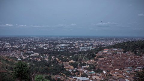 Enugu, Nigeria – The city of Enugu from the hill