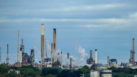 Illustrative stock photo of an oil refinery