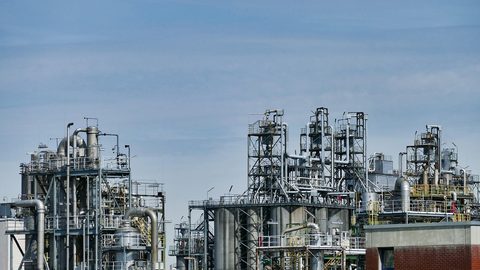 Illustrative stock photo of an oil refinery
